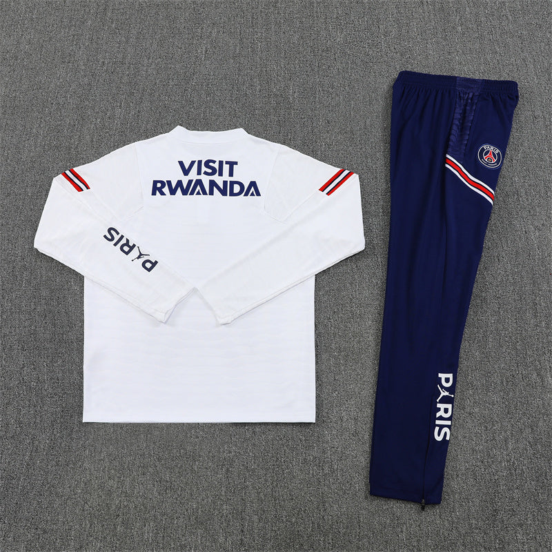 PSG 21/22 White and Red Tracksuit