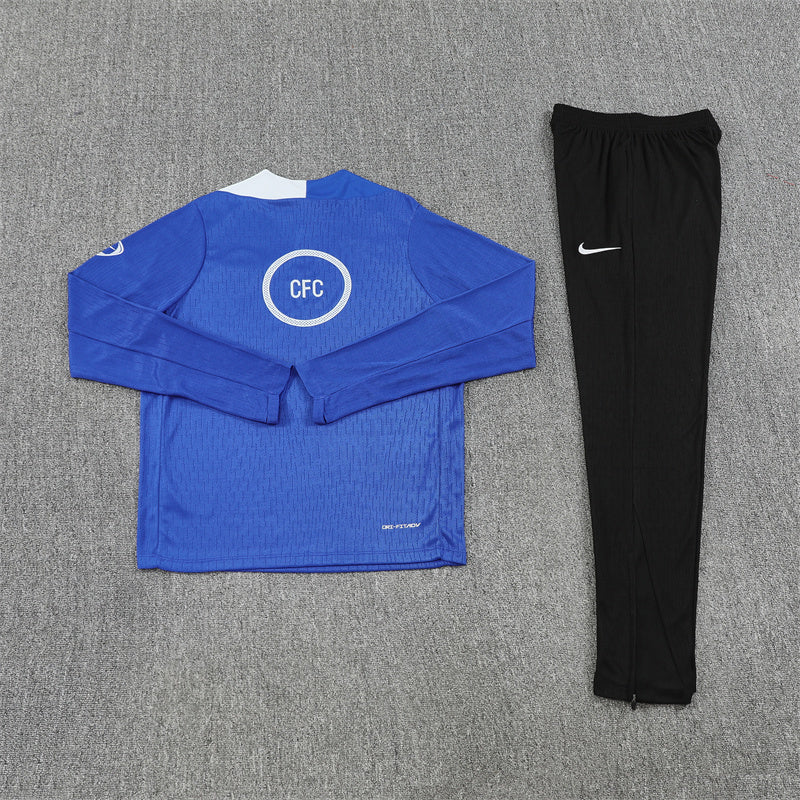 CHELSEA 25/26 Black and Blue Tracksuit