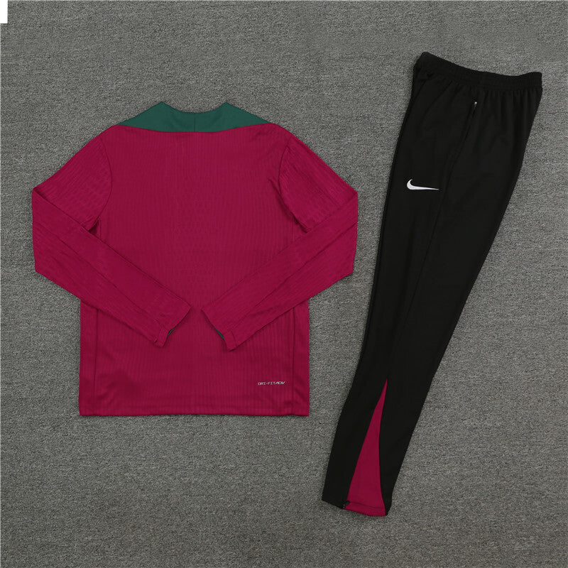 PSG 24/25 Maroon and Green Tracksuit
