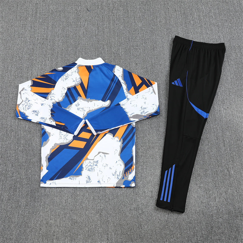 Real Madrid 25/26 Blue and Orange Tracksuit