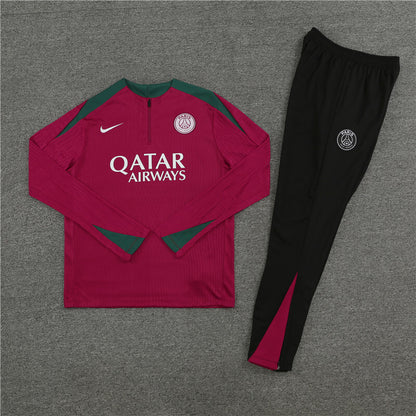 PSG 24/25 Maroon and Green Tracksuit