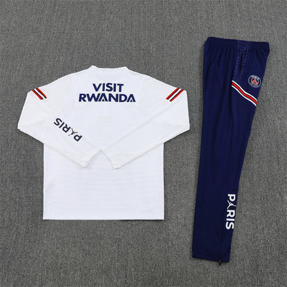 PSG 21/22 White and Red Tracksuit