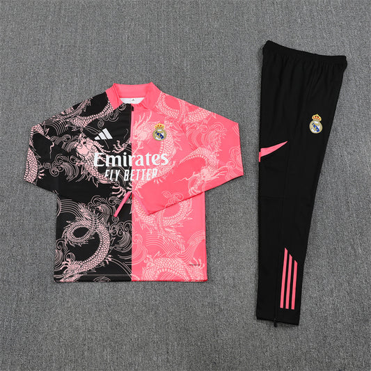 REAL MADRID 25/26 Pink and Black Tracksuit