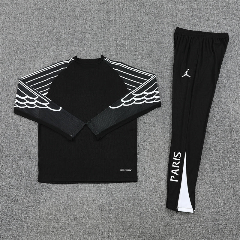 PSG 24/25 White and Black Tracksuit