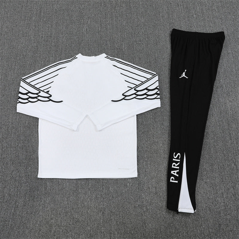 PSG 24/25 White and Black Tracksuit