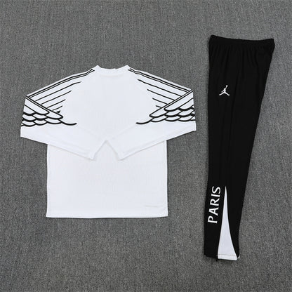 PSG 24/25 White and Black Tracksuit