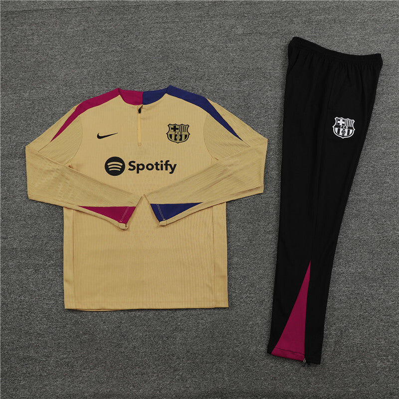 BARCELONA 23/24 Tan and Black Tracksuit
