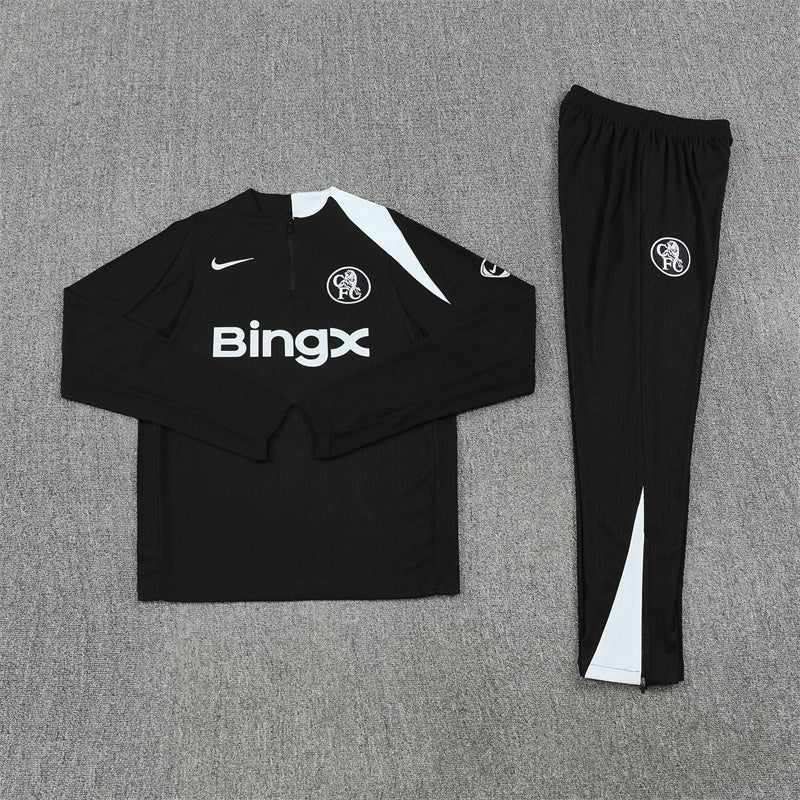 CHELSEA 25/26 Black and Grey Tracksuit