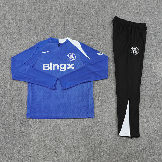 CHELSEA 25/26 Black and Blue Tracksuit