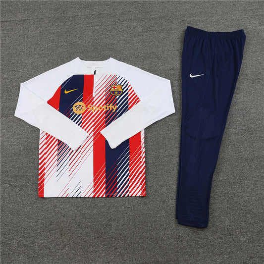 FC BARCELONA 23/24 White and Blue Tracksuit